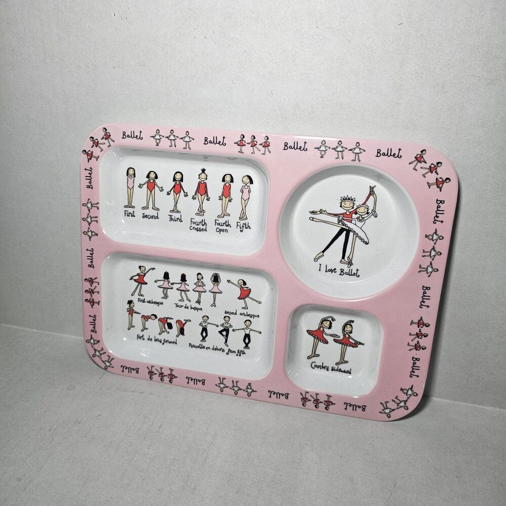 Baby Cie Ballerina Styled Melamine Sectioned Plate